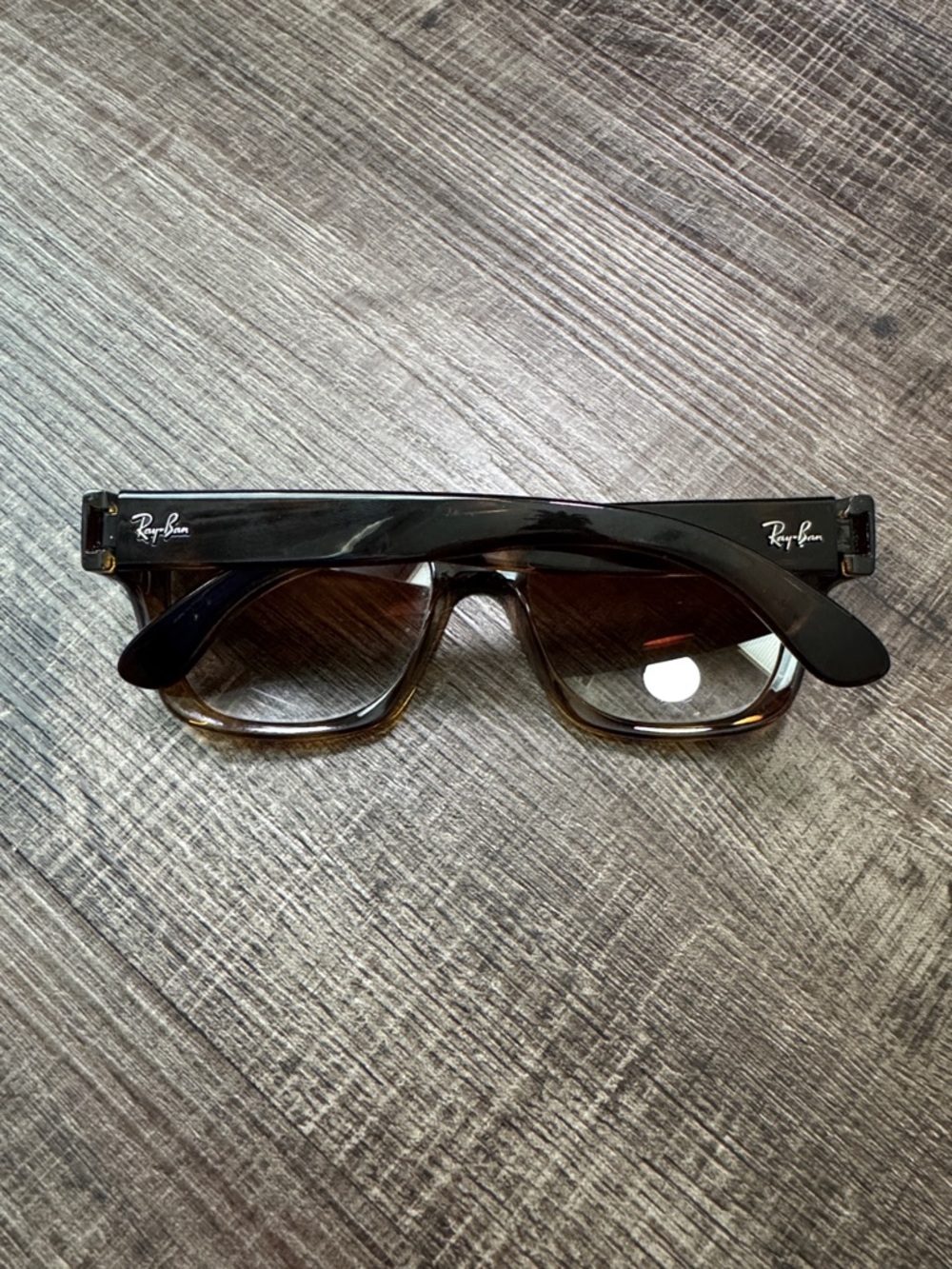 Ray-Ban Rb4194 Polished Light Havana/Brown Rectangle Sunglasses - Picture 11 of 12